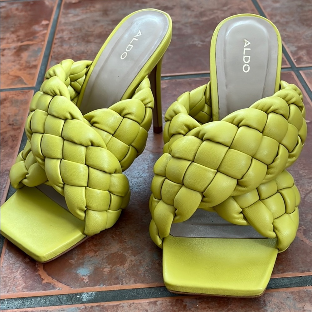 Aldo Braided High Heels 7.5